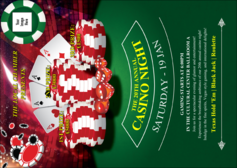 Casino Chips Postcard
