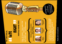 Comedy Retro Microphone Postcard