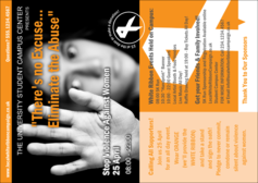 White Ribbon Photo Postcard