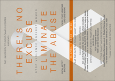 White Ribbon Postcard