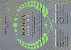 Track and Field Postcard