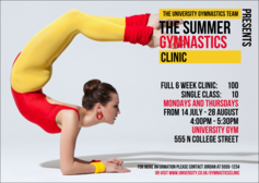 Retro Gymnastics Postcard