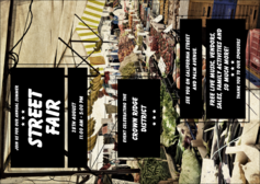 Street Fair Market Postcard