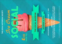 Ice Cream Social Postcard