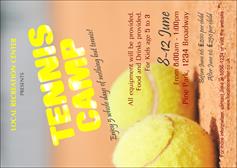 Tennis Camp Postcard