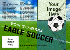 Football Schedule Postcard