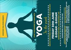 Yoga Meditation Postcard