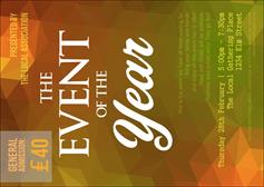 Orange Geometric Postcard