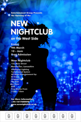 Nightclub Blue Poster