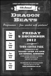 Retro Chalkboard Logo Poster