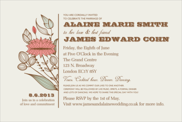 Wedding Flower Poster