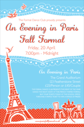 Whimsical Paris Poster