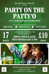 St. Patrick's Day Shamrock Poster