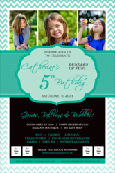 Happy Birthday Chevron Poster