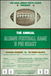 Football Green Poster
