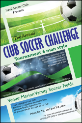 Football Ribbon Poster