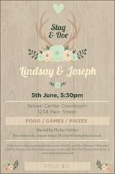 Flower Stag & Doe Poster