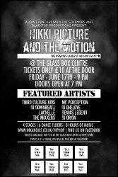 Galaxy Hip Hop Black and White Club Image Poster