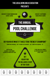 Billiards Logo Poster