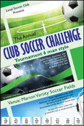 Football Ribbon Image Poster