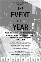 All Purpose Building and Streetlights Black and White  Image Poster