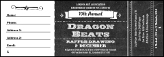 Retro Chalkboard Raffle Ticket