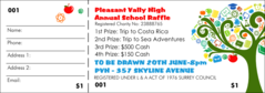 School Tree Raffle Ticket