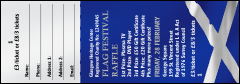 Scottish Flag Raffle Ticket