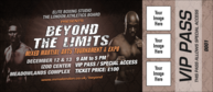 MMA Main Event VIP Pass (Brown)