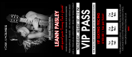Your Photo Concert Black and Red VIP Pass