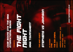 MMA The Fight Night Club Flyer