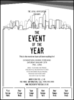 All Purpose Skyline Black and White Image Flyer