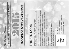 Silver Glitter Postcard