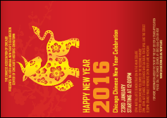 Chinese New Year Ox Postcard