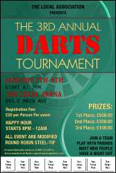 Dart Tournament Image Poster