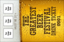 Beer Festival Drink Ticket