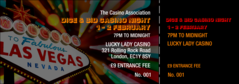 Las Vegas Casino Event Ticket
