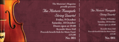 Violin General Admission Ticket (Burgundy)
