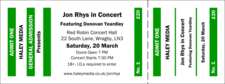 Green and White General Admission Ticket