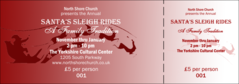 Christmas Scene General Admission Ticket with full bleed