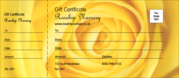 Yellow Rose Gift Certificate