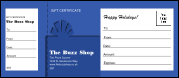 Present Gift Certificate (blue)