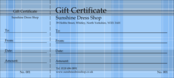 Plaid Gift Certificate