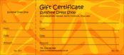 Orange Fun Gift Certificate