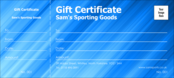 Blue Stripes Gift Certificate 002