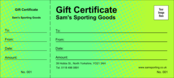 Dot Screen Gift Certificate 002