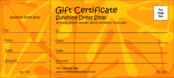 Orange Fun Gift Certificate