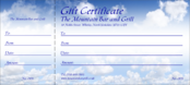 Blue Skies Gift Certificate