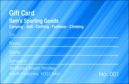 Blue Stripes Loyalty Card