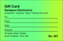 Techno Green Gift Card